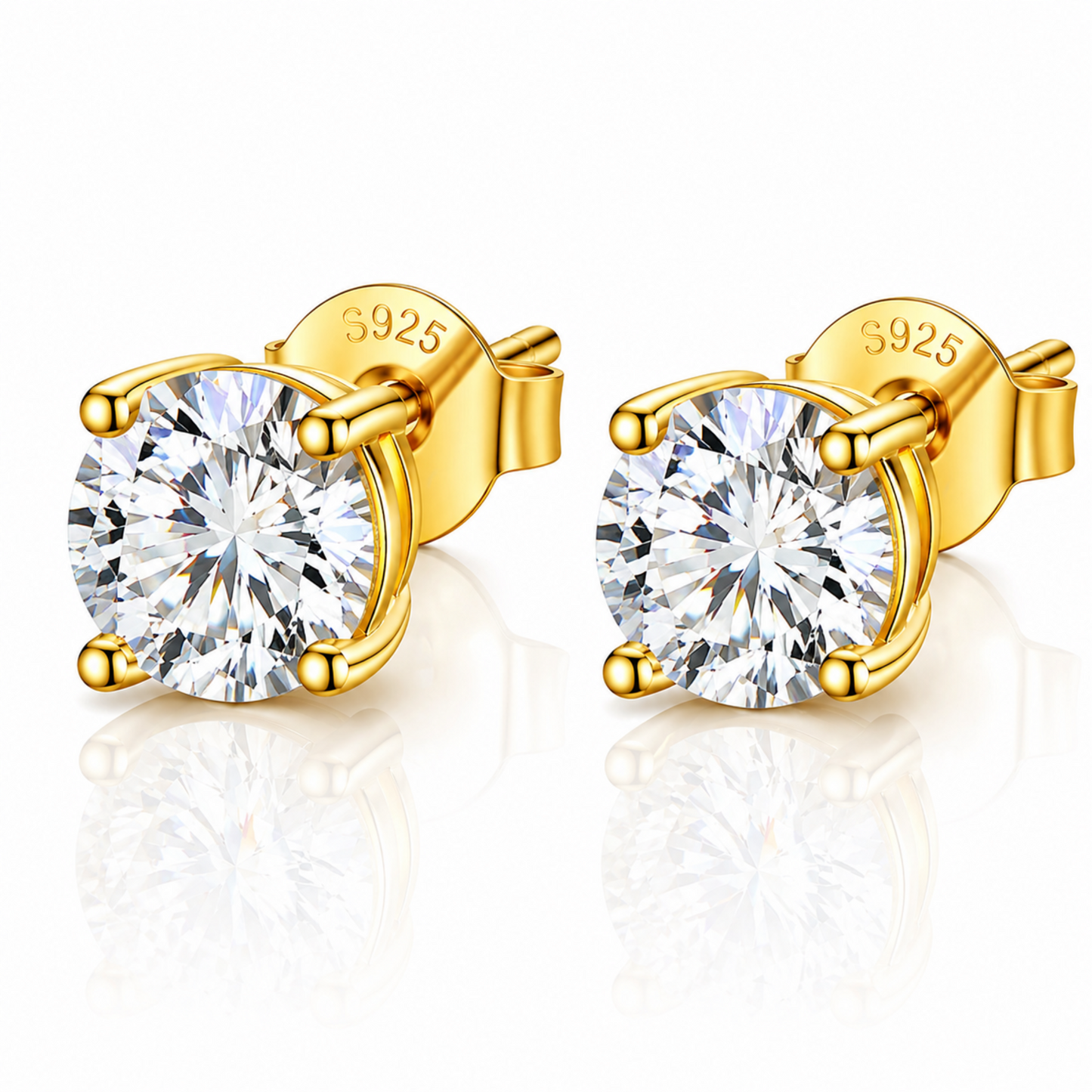 MOISSANITE EARRING STUD