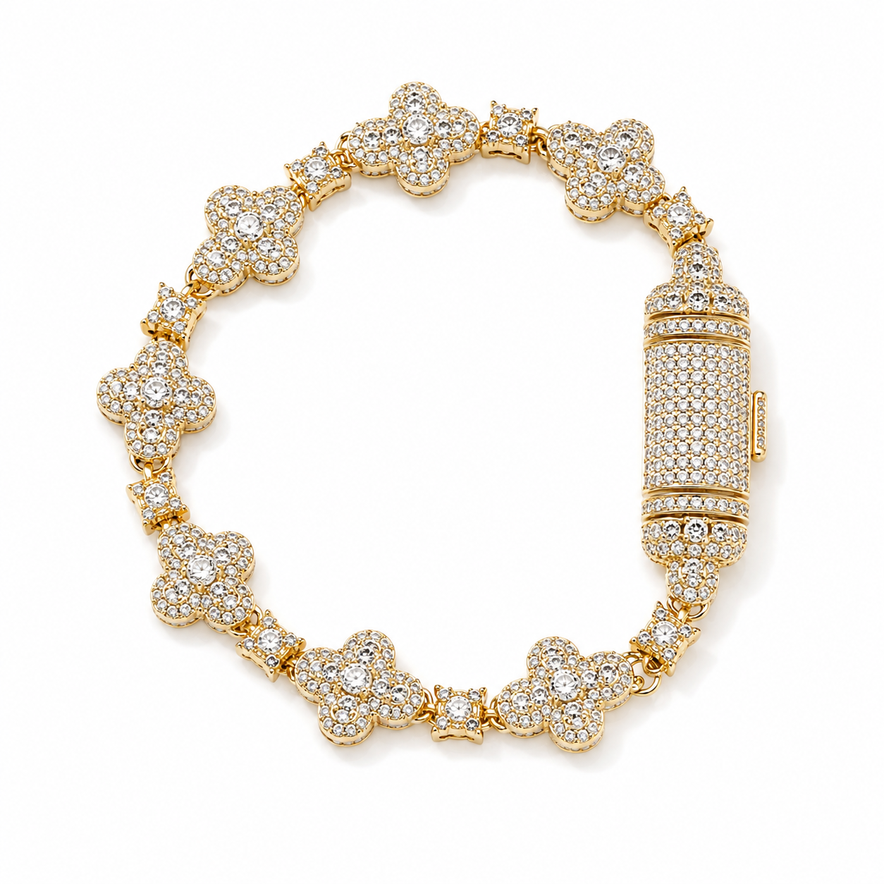 STAR CLOVER LOCK BRACELET