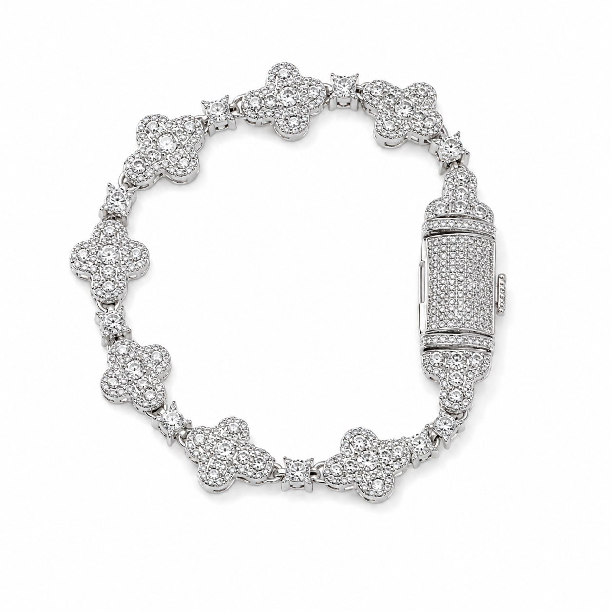 STAR CLOVER LOCK BRACELET