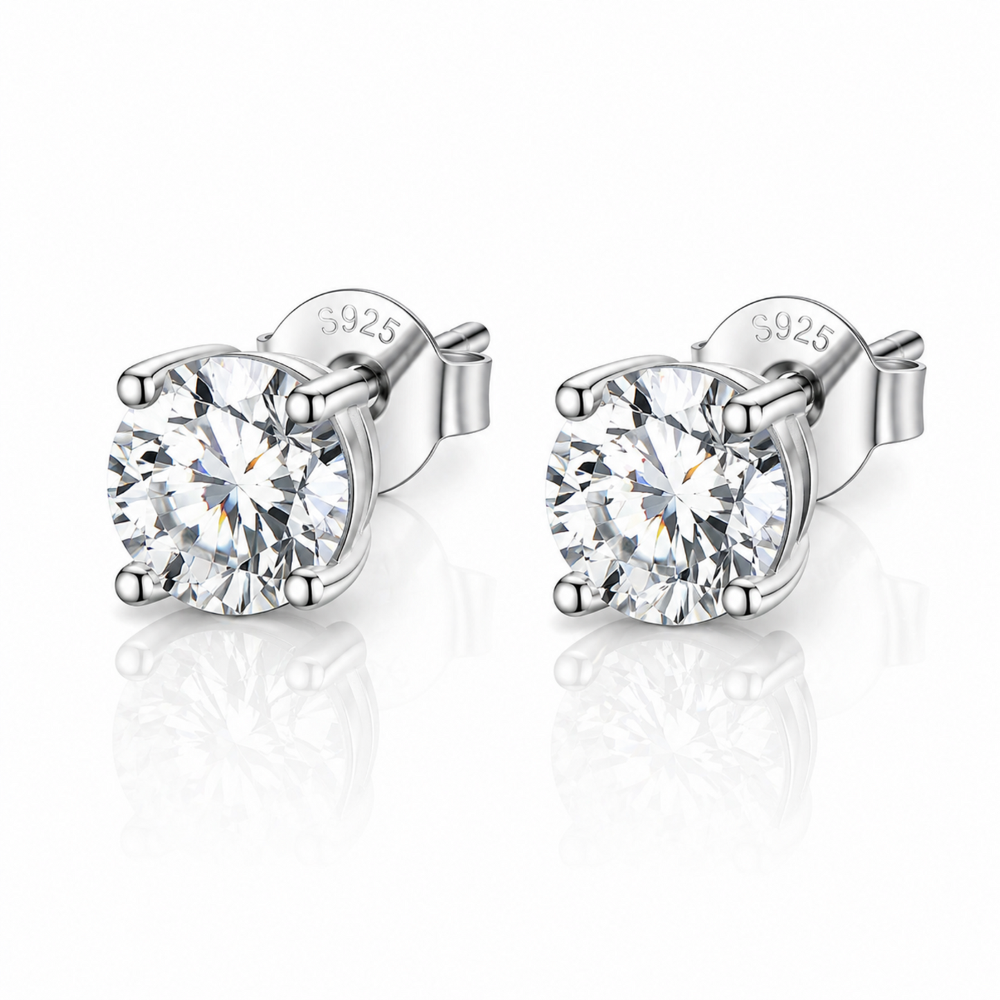 MOISSANITE EARRING STUD
